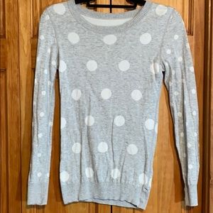 Express polka dot reversible sweater